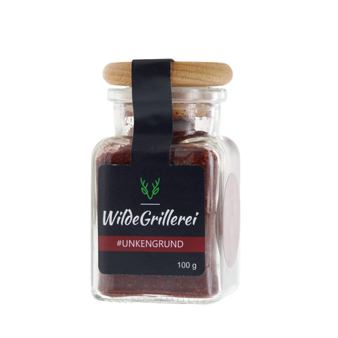 #UNKENGRUND - Red Pork BBQ Rub Glas mit Holzdeckel 100g  MHD