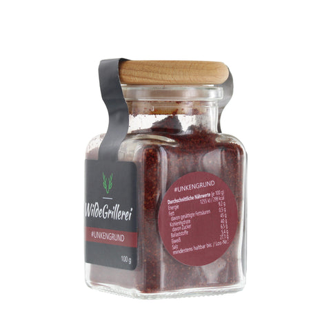 #UNKENGRUND - Red Pork BBQ Rub Glas mit Holzdeckel 100g  MHD