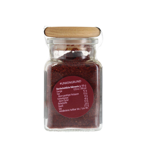 #UNKENGRUND - Red Pork BBQ Rub Glas mit Holzdeckel 100g  MHD