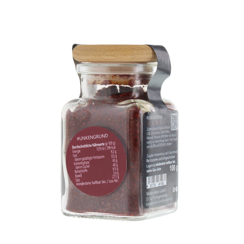 #UNKENGRUND - Red Pork BBQ Rub Glas mit Holzdeckel 100g  MHD
