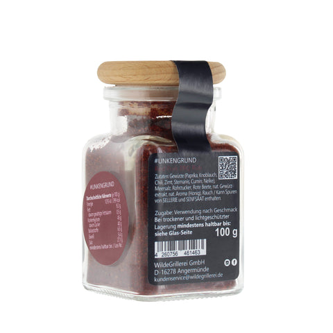 #UNKENGRUND - Red Pork BBQ Rub Glas mit Holzdeckel 100g  MHD