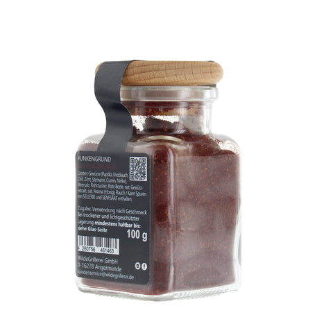 #UNKENGRUND - Red Pork BBQ Rub Glas mit Holzdeckel 100g  MHD