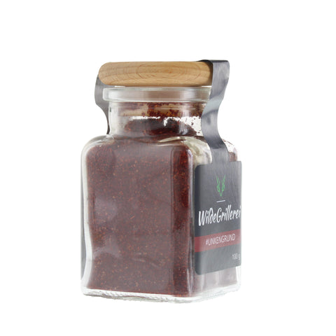 #UNKENGRUND - Red Pork BBQ Rub Glas mit Holzdeckel 100g  MHD