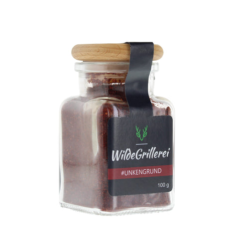 #UNKENGRUND - Red Pork BBQ Rub Glas mit Holzdeckel 100g  MHD