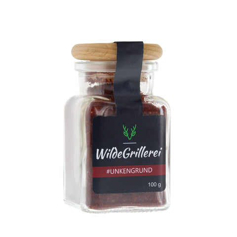 #UNKENGRUND - Red Pork BBQ Rub Glas mit Holzdeckel 100g  MHD
