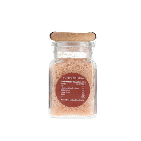 Steinsalzflocken (knusprig) - #UTKIEK BRÜSSOW - Glas mit Holzdeckel 105g MHD
