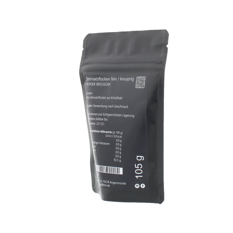 #UTKIEK BRÜSSOW - Steinsalzflocken fein / knusprig Beutel mit Druckverschluss 105g MHD
