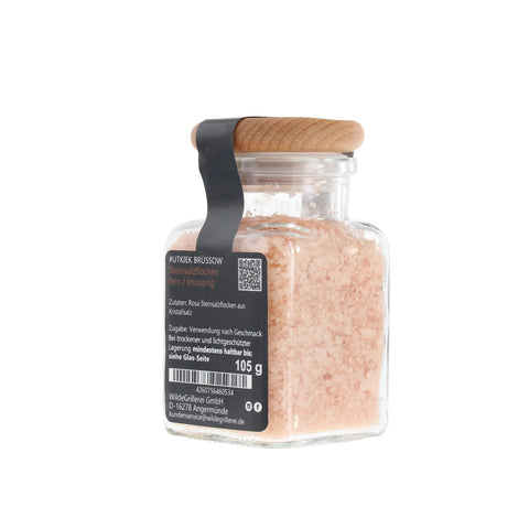 Steinsalzflocken (knusprig) - #UTKIEK BRÜSSOW - Glas mit Holzdeckel 105g MHD