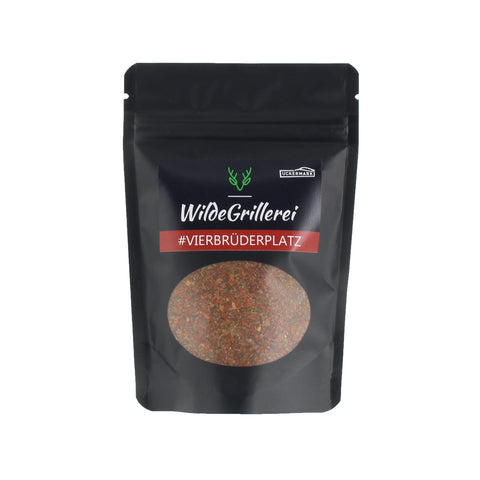 #VIERBRÜDERPLATZ - Steakpfeffer Hot & Spicy Beutel mit Druckverschluss 95g MHD