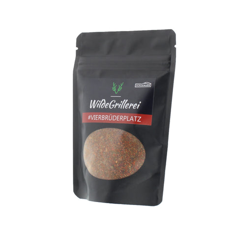 #VIERBRÜDERPLATZ - Steakpfeffer Hot & Spicy Beutel mit Druckverschluss 95g MHD