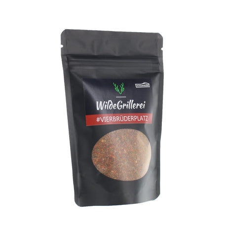 #VIERBRÜDERPLATZ - Steakpfeffer Hot & Spicy Beutel mit Druckverschluss 95g MHD